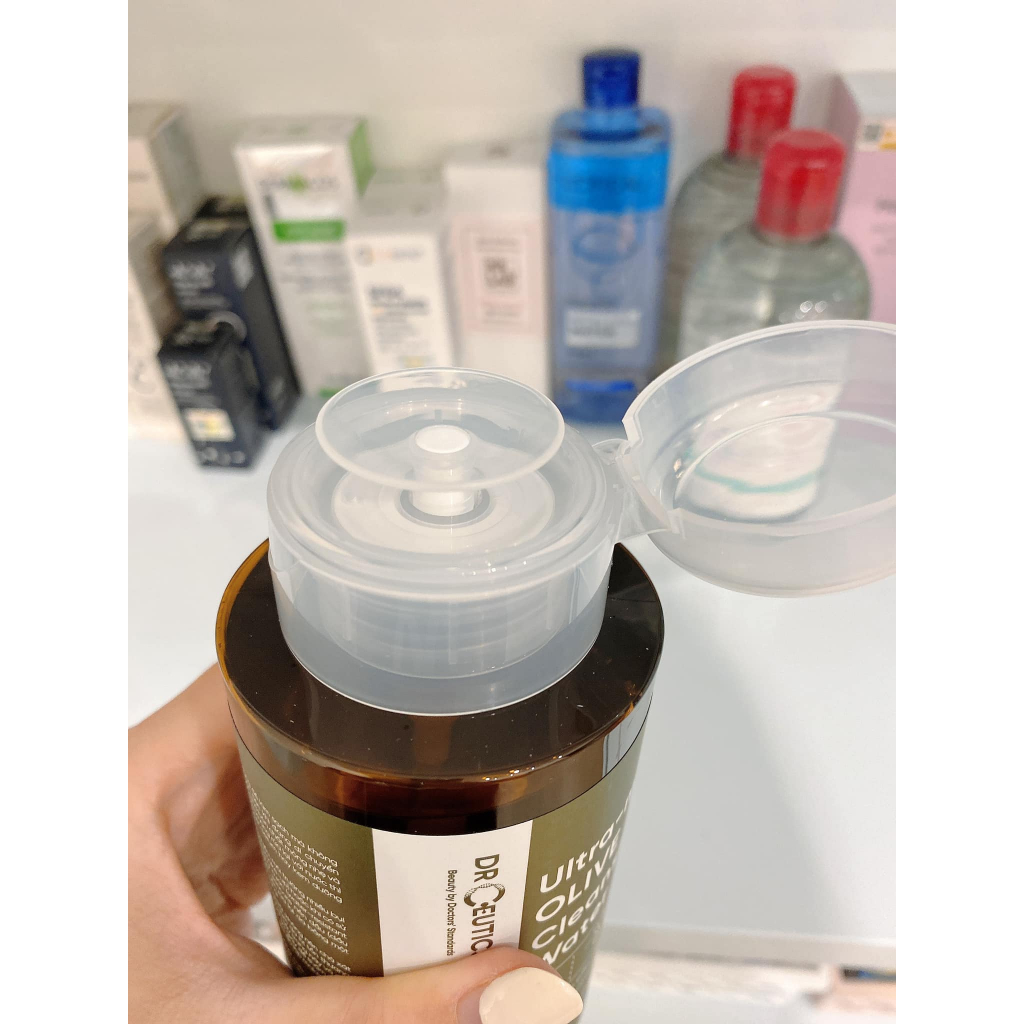 Nước Tẩy Trang DrCeutics Ultra Mild Olive Cleansing Water Làm Sạch Dịu Da 310ml/500ml