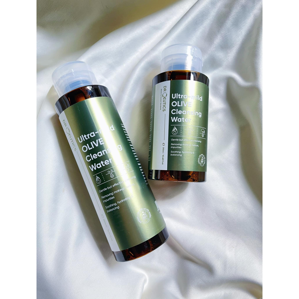 Nước Tẩy Trang DrCeutics Ultra Mild Olive Cleansing Water Làm Sạch Dịu Da 310ml/500ml