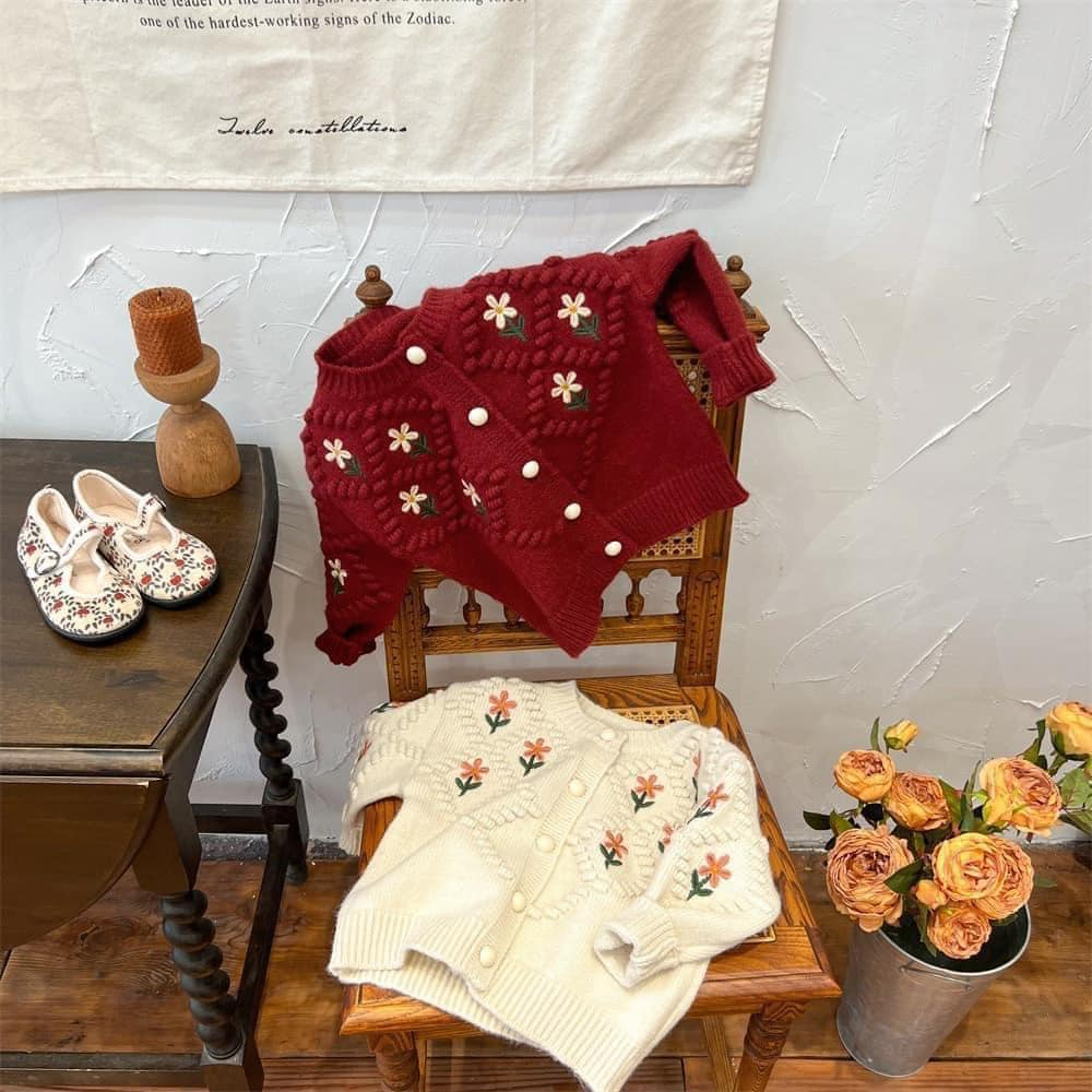 Áo len bé trai bé gái chất vải mềm mịn giữ ấm mùa thu đông giao ngẫu nhiên hàng Quảng Châu