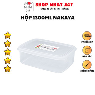 [Hỏa Tốc HN] Hộp đựng cơm văn phòng , hộp đựng thực phẩm thức ăn tủ lạnh 1.3L Nakaya Hàng nội địa Nhật