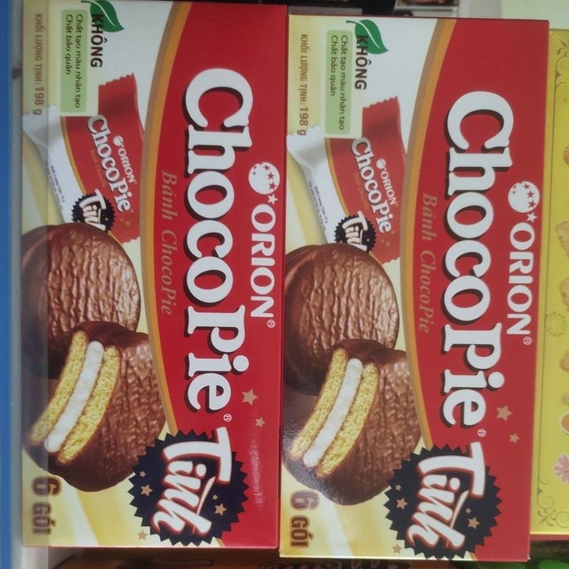 bánh chocopie, custas hộp 6 bánh