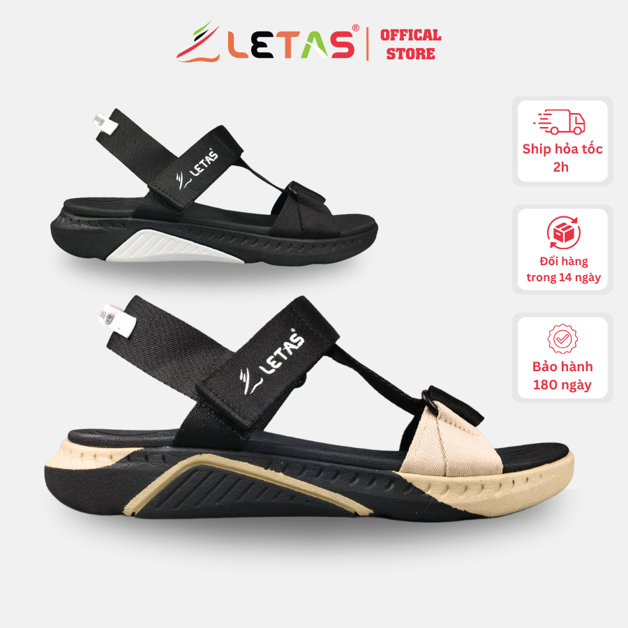 Giày sandal nam nữ letas f7 racing phong cách, đế cao êm nhẹ, sandal đi học đi chơi dành cho genz