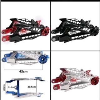 Gắp CNC xe XMEN JRAMDO V2 ĐỎ BẠC bản cao cấp