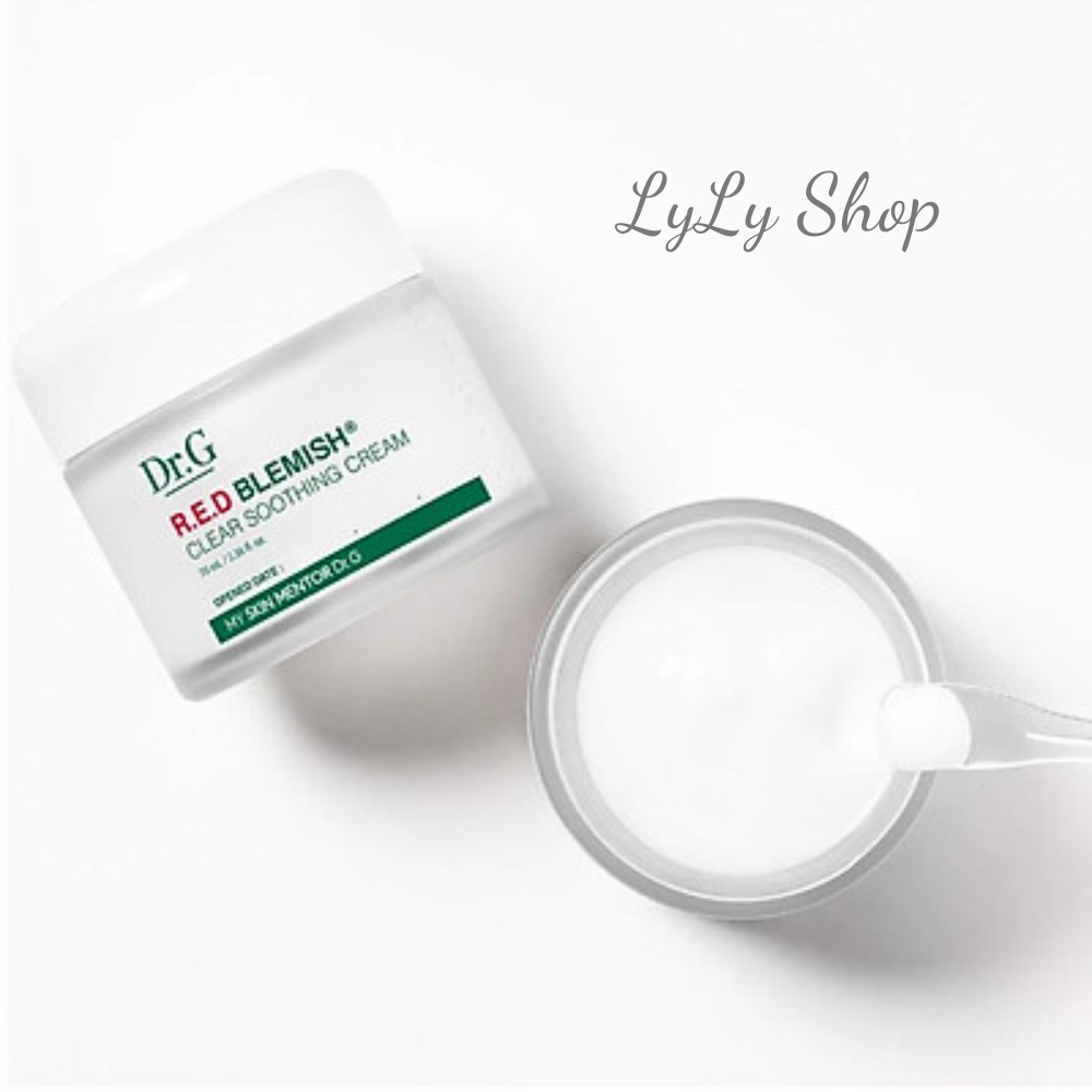 Kem dưỡng ẩm Dr.G DrG Red Blemish Clear Soothing Cream, dưỡng ẩm phục hồi sâu bên trong da lylyshop - 70ml