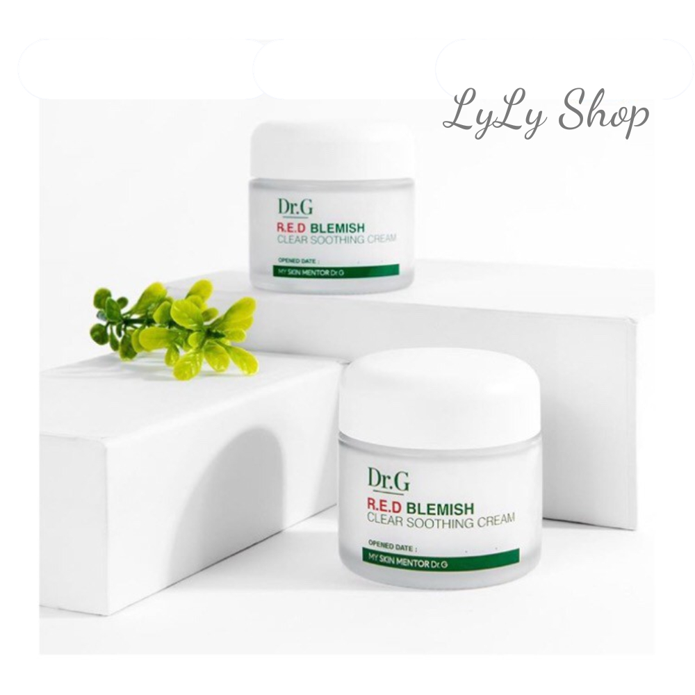 Kem dưỡng ẩm Dr.G DrG Red Blemish Clear Soothing Cream, dưỡng ẩm phục hồi sâu bên trong da lylyshop - 70ml