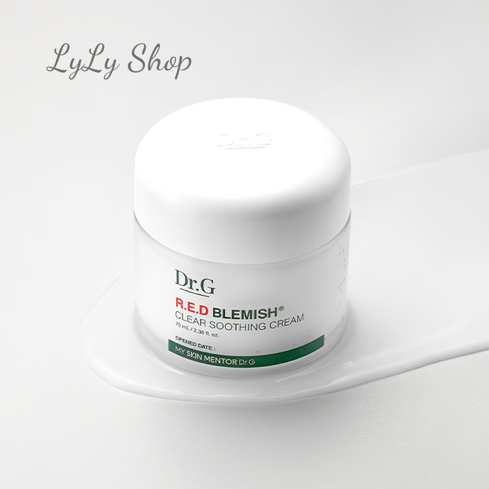 Kem dưỡng ẩm Dr.G DrG Red Blemish Clear Soothing Cream, dưỡng ẩm phục hồi sâu bên trong da lylyshop - 70ml