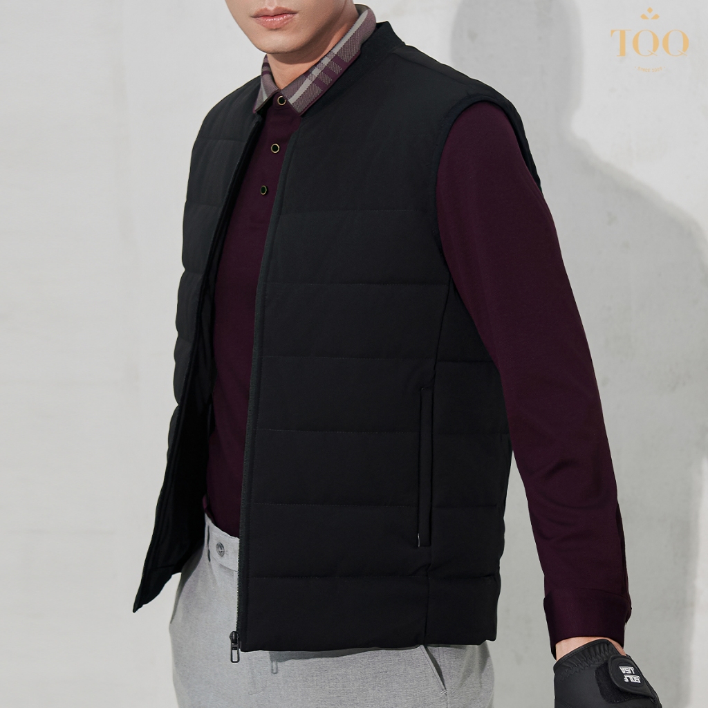 Áo khoác nam TQQ KH32271 chất liệu Polyester cao cấp với thiết kế chần bông 3 lớp hiện đại giữ ấm tốt