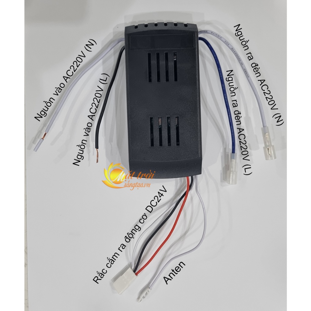 Bộ điều khiển quạt trần có đèn DC 6 số