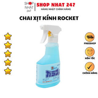 [Hỏa Tốc HN] Chai xịt vệ sinh kính siêu sạch 300ml Rocket nội địa Nhật Bản