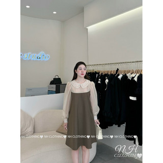 VÁY TAY TƠ CỔ ĐÍNH ĐÁ