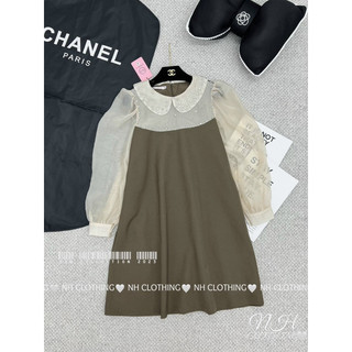 VÁY TAY TƠ CỔ ĐÍNH ĐÁ