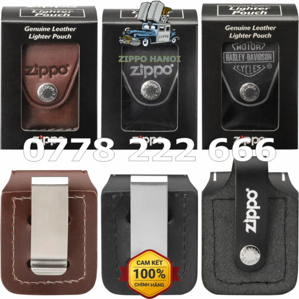 [Hàng xịn 100%] Bao da đựng bật lửa Zippo chính Hãng Zippo USA