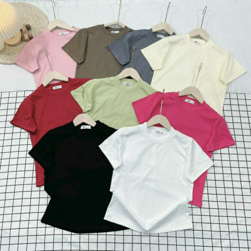 Áo Trơn Babytee Nhiều Màu Tay Ngắn Borip 4 Chiều - Dư Tú Lệ Shop