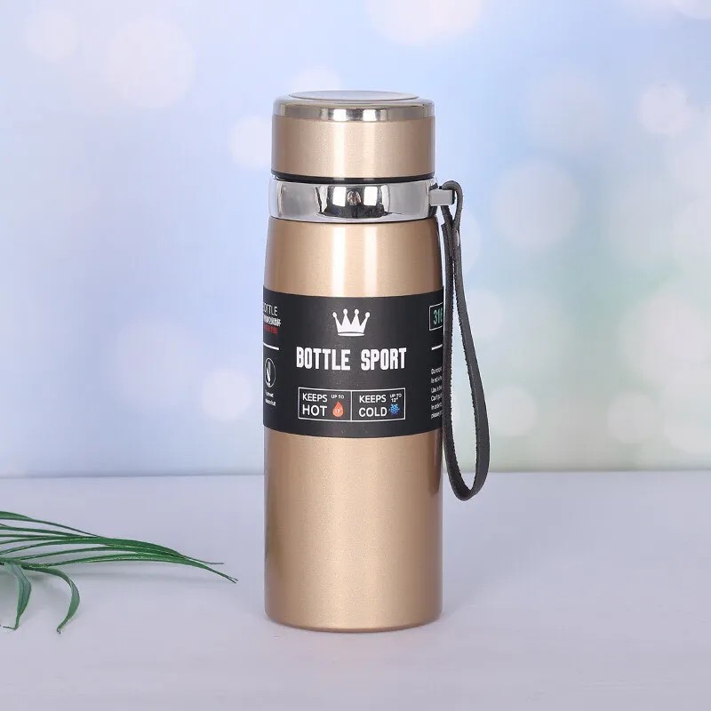 Bình Giữ Nhiệt Inox Bottle Sport 1000ML INOX 304 Kiểu Dáng Thể Thao Có Dây Xách