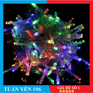 Dây đèn Led chớp ( nháy ) trang trí Noel ( Dài khoảng 5m, Điện) ĐỦ MÀU