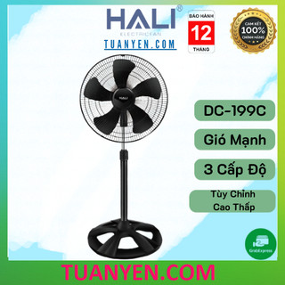 Quạt đứng công nghiệp hali dc-199c suất 80w sải cánh 45cm - hàng chính hãng - bảo hành 12 tháng