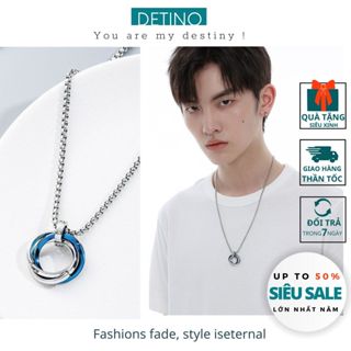 Dây chuyền nam titan, vòng cổ nam hiphop anime unisex cuban nhẫn đẹp BỘ SƯU TẬP Hot trend DETINO DC0