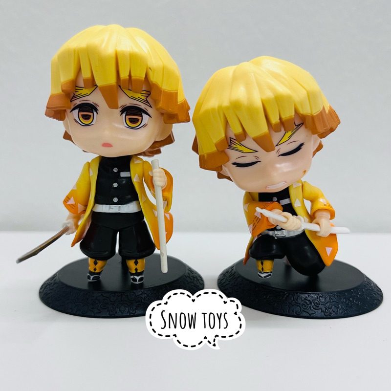 Mô hình Kimetsu No Yaiba Thanh gươm diệt quỷ - Tanjiro Nezuko hóa quỷ Zenitsu Inosuke - Q Posket Qposket - Cao 10~12cm