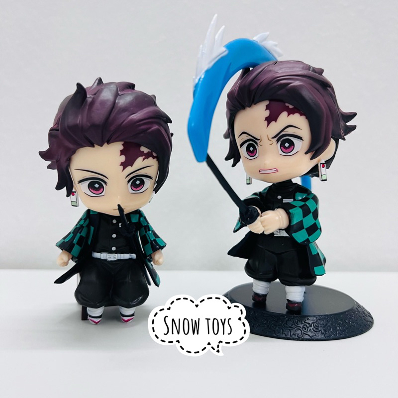 Mô hình Kimetsu No Yaiba Thanh gươm diệt quỷ - Tanjiro Nezuko hóa quỷ Zenitsu Inosuke - Q Posket Qposket - Cao 10~12cm