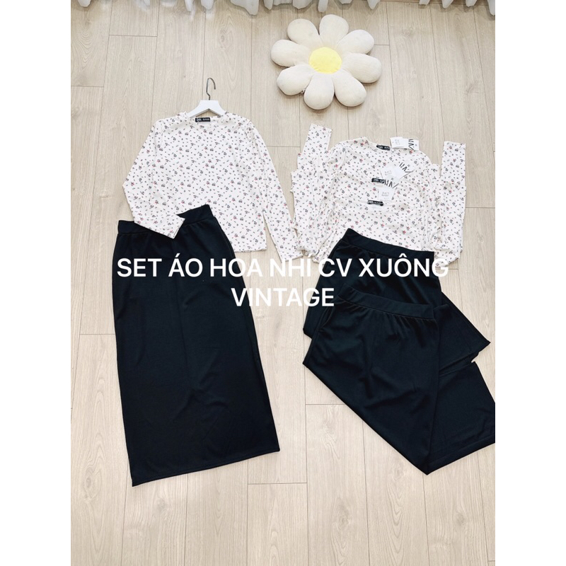 SET HOA NHÍ CHÂN VÁY SUÔNG