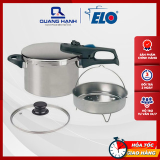 Nồi áp suất ELO Praktika Plus XL 6L có vung kính - Hàng chính hãng