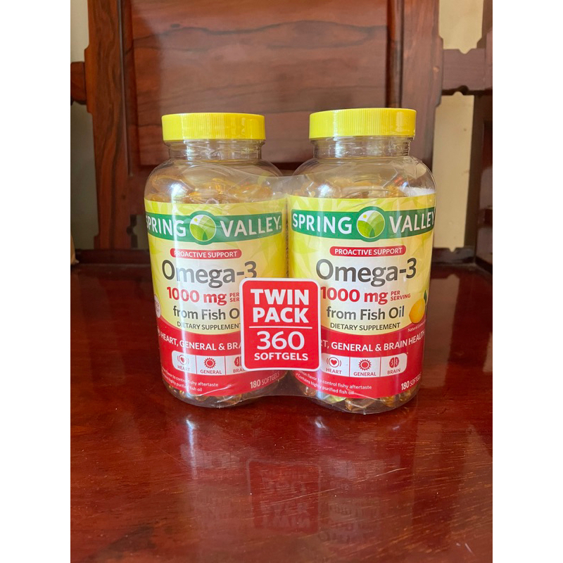 Spring valley  Omega -3 hàng nội địa của Mỹ 180 viên date 2025