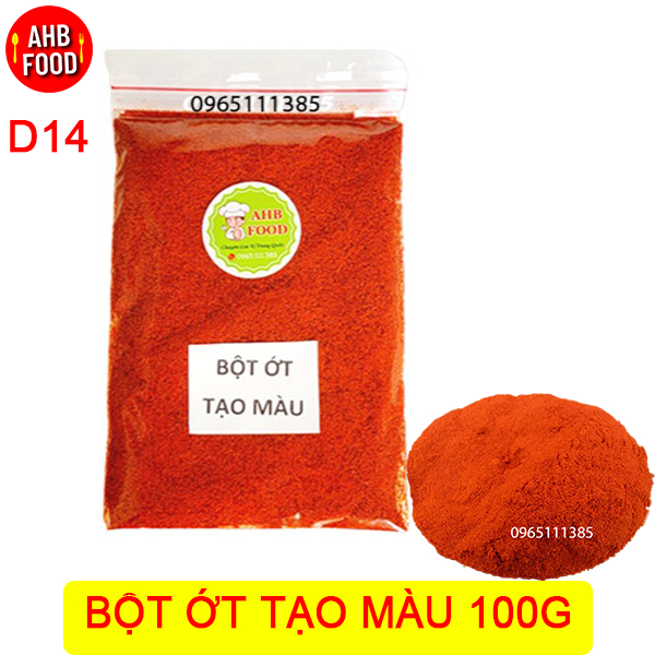 Bột Ớt Tạo Màu 100g - ít cay, màu đẹp