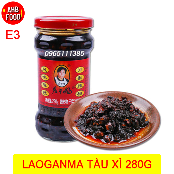 Laoganma Tàu xì 280g - Ớt chưng dầu nội địa TQ