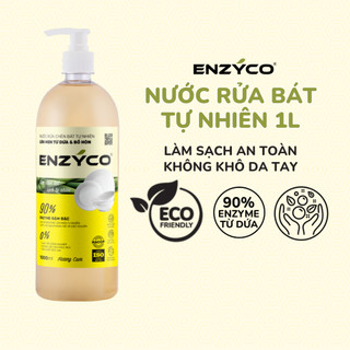 Nước Rửa Bát Sinh Học ENZYCO Hương Cam 1L, Enzyme Từ Dứa