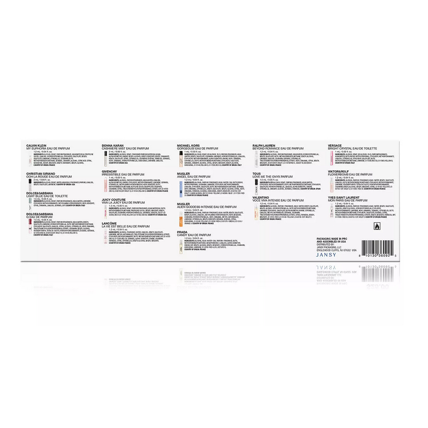 Set 18 vial nước hoa đến từ các thương hiệu lớn nổi tiếng thế giới