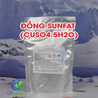 Đồng Sunfat (CuSO4.5H2O) tan hoàn toàn trong nước (túi 1kg)