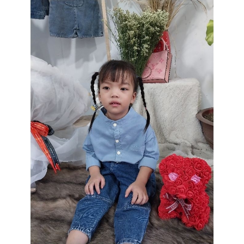 Áo Sơ Mi Hai Màu Nổi Bật Cho Bé Trai Và Bé Gái