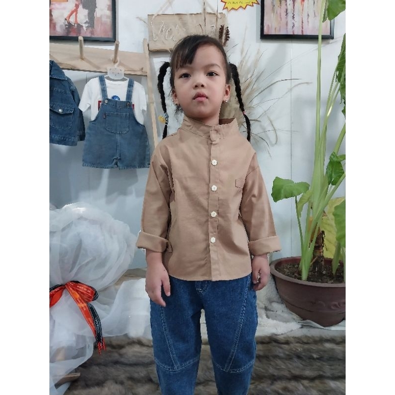 Áo Sơ Mi Hai Màu Nổi Bật Cho Bé Trai Và Bé Gái