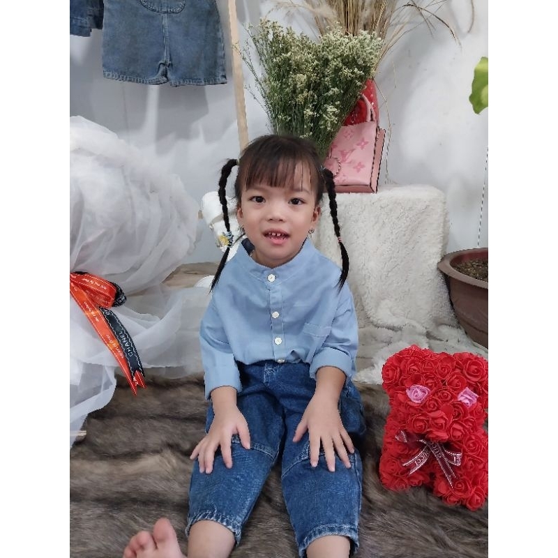 Áo Sơ Mi Hai Màu Nổi Bật Cho Bé Trai Và Bé Gái