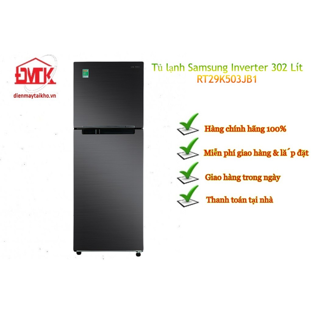 Tủ lạnh Samsung Inverter 302 Lít RT29K503JB1