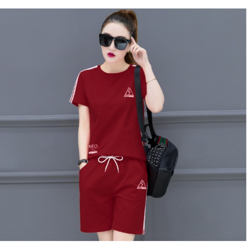 Quần áo bộ nữ mùa hè Set đồ nữ mặc nhà rẻ đẹp bộ đùi nữ SIZE 45-75KG đồ bộ nữ bigsize chất thun cotton thể thao tay rót