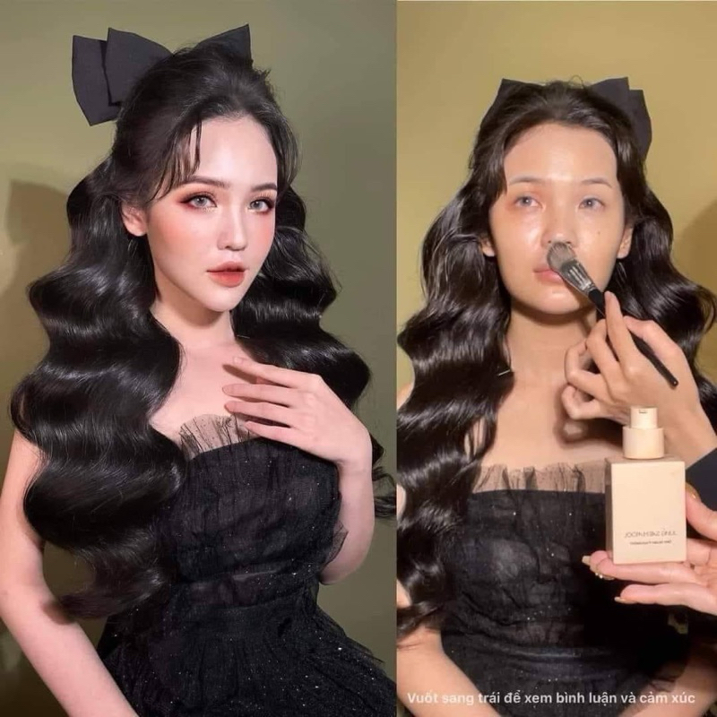 Có kèm bông tán nền - Kem nền JSM JUNG SAEM MOOL Skin Nuder Foundation ChiinBeauty