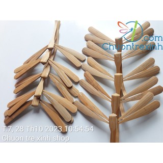 Bộ 10 Chuồn Chuồn Tre Mộc 12cm Chưa Sơn – DIY Tự Trang Trí, Đồ Thủ Công Chuồn Tre Xinh Shop