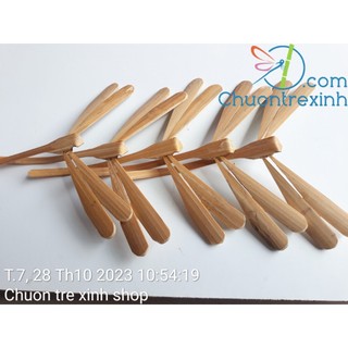 Bộ 10 Chuồn Chuồn Tre Mộc 12cm Chưa Sơn – DIY Tự Trang Trí, Đồ Thủ Công Chuồn Tre Xinh Shop