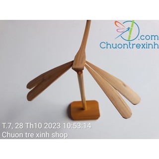 Bộ 10 Chuồn Chuồn Tre Mộc 12cm Chưa Sơn – DIY Tự Trang Trí, Đồ Thủ Công Chuồn Tre Xinh Shop