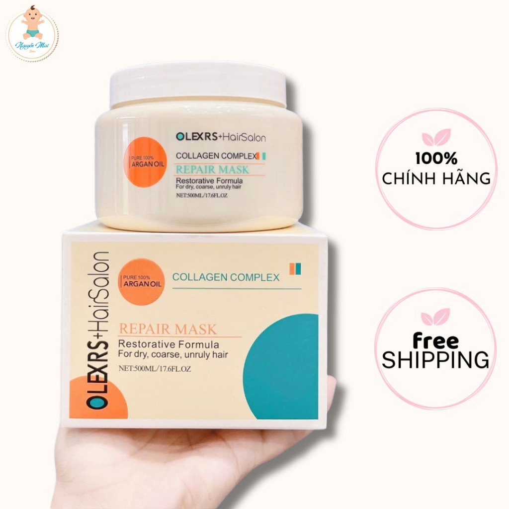 Kem Ủ Tóc Olexrs Hair Salon Argan Oil Collagen Complex Repair Mask