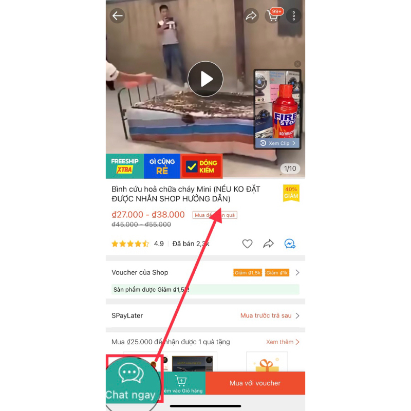 Bình cứu hoả chữa cháy Mini