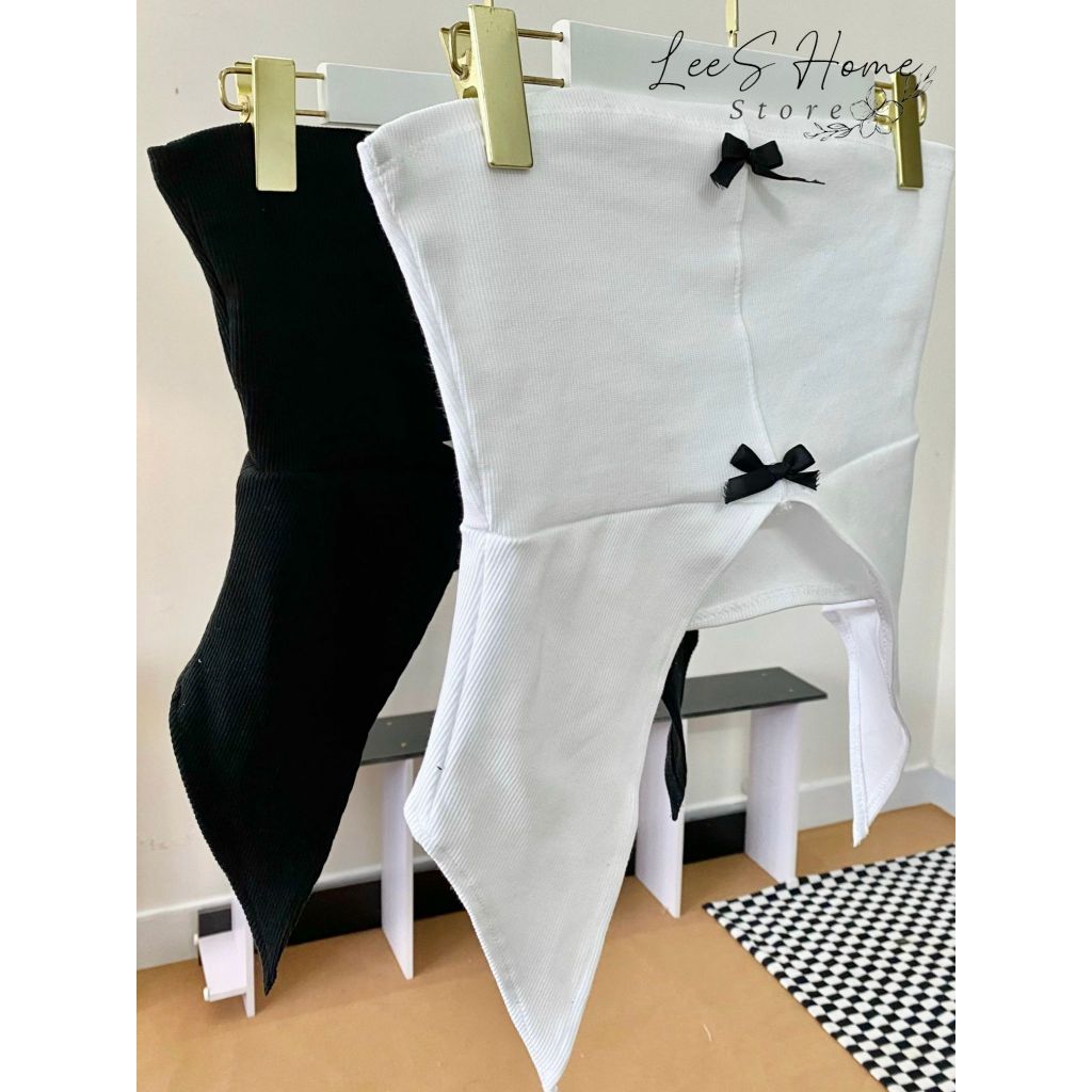 A066 - Áo ống xẻ tà chất thun gân