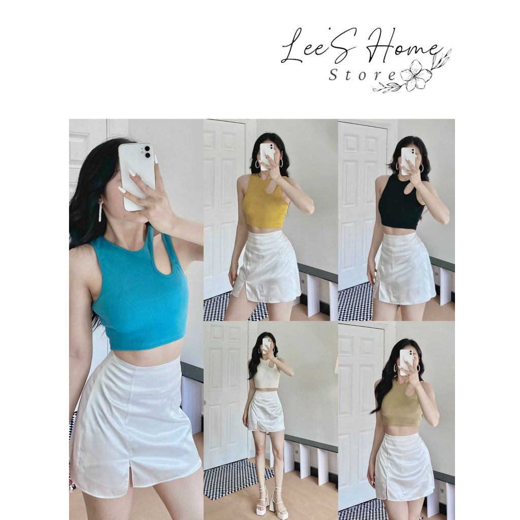 Áo Croptop Khoét Vai A022