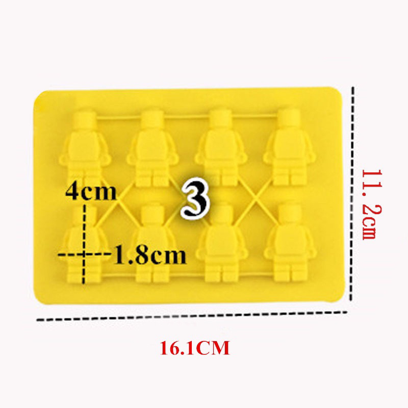Khuôn silicone hình người lego