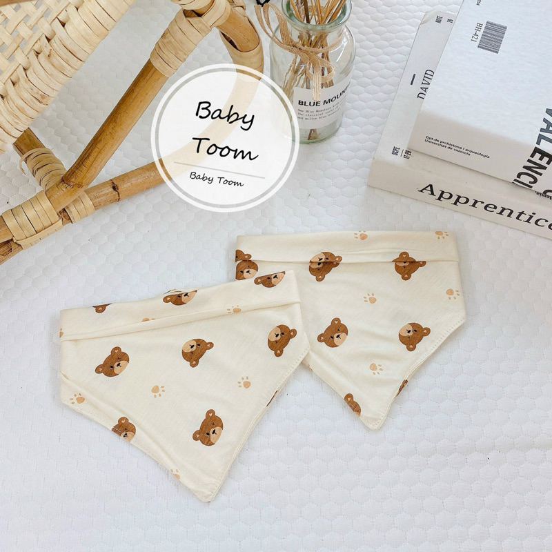 Yếm tam giác thun lạnh petit sợi tre