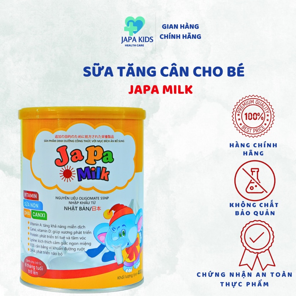 Sữa Bột Cho Bé Sữa Bột Cho Bé Tăng Cân Giúp Bé Tăng Đề Kháng Japa Milk Chăm Sóc Sức Khỏe Bé Chính Hãng