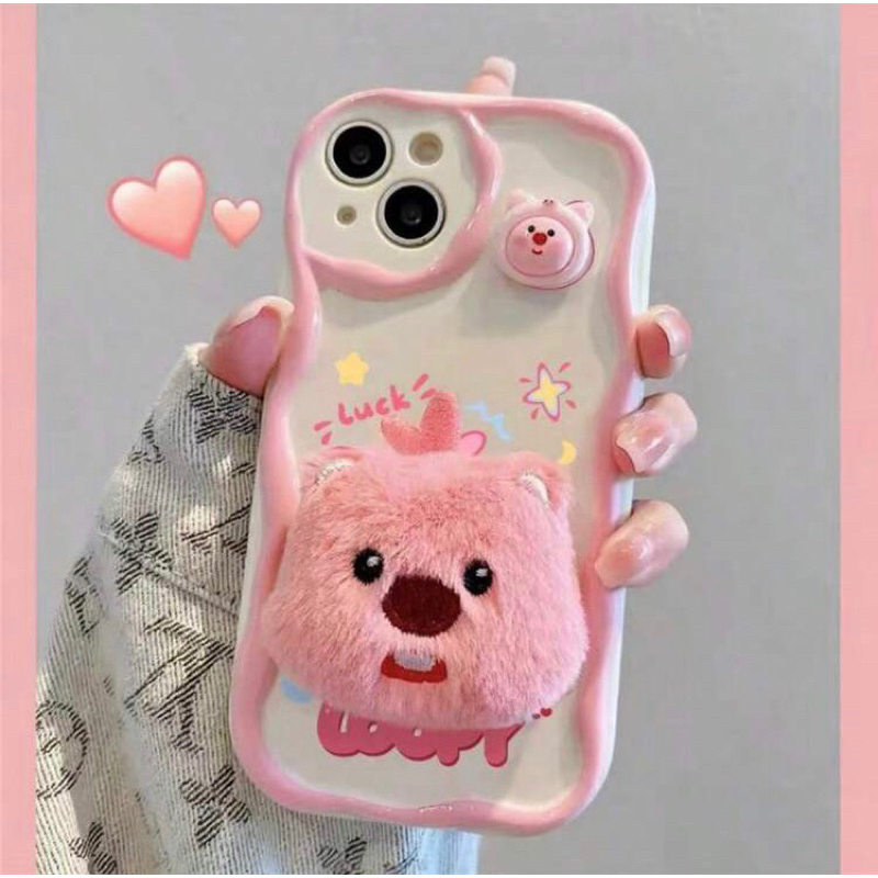 ✨Ốp lưng điện thoại iPhone kiểu dáng gấu Lobby đáng yêu dễ thương✨