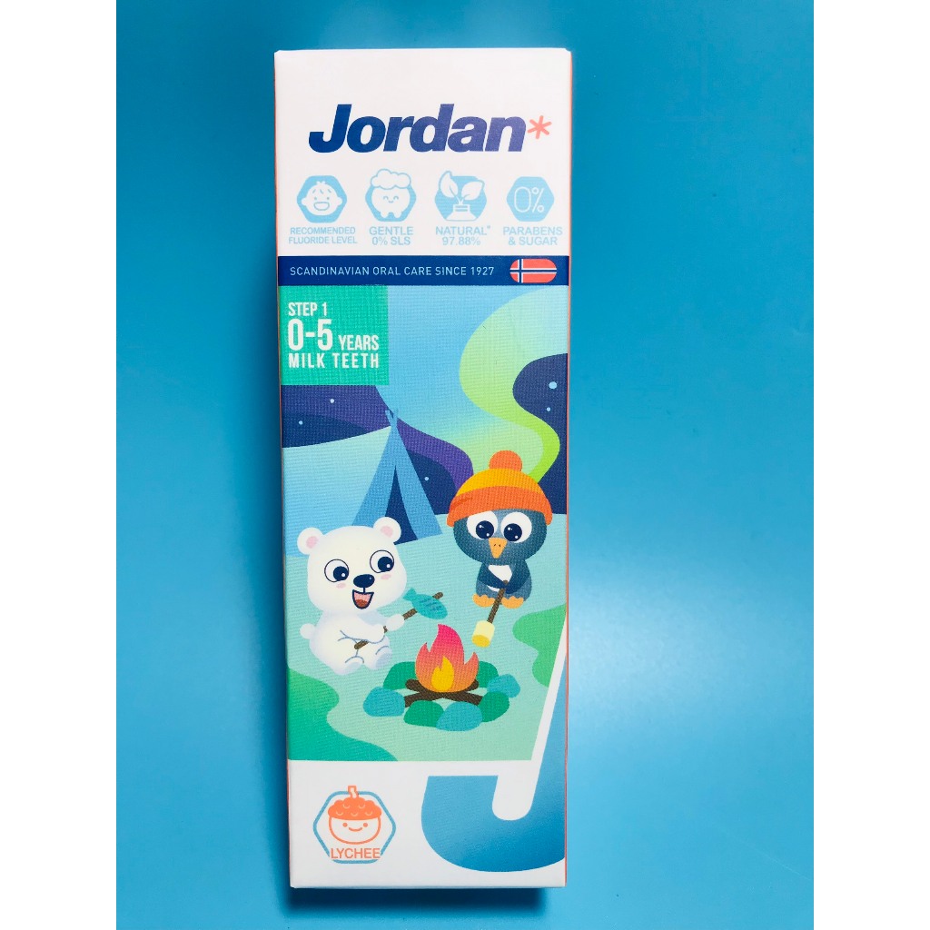 Kem Đánh Răng Jordan Trẻ Em Vị Dâu Tây&Vị Vải & Vị Nho&Vị Táo 75g