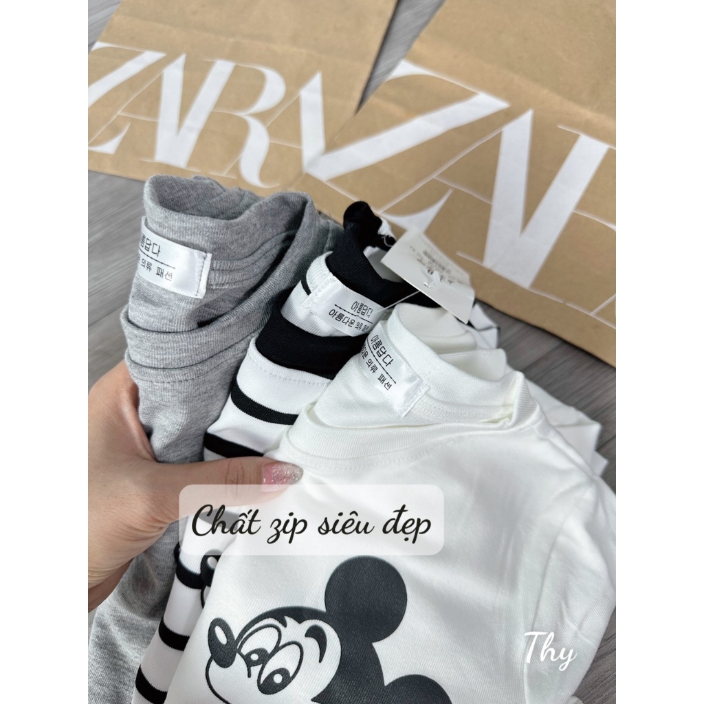 SET 3 ÁO ZIP MICKEY CHO BÉ